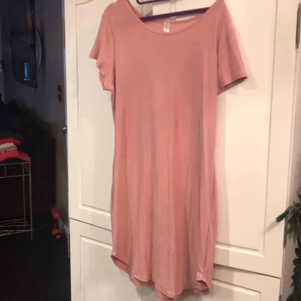 Rose pink dress